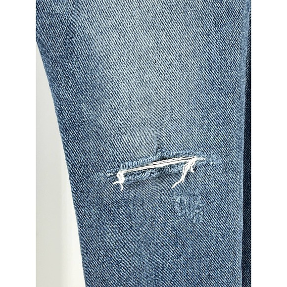 Zara Woman Ankle Jeans Medium Washed Distressed Women's Size 12 - Picture 5 of 5